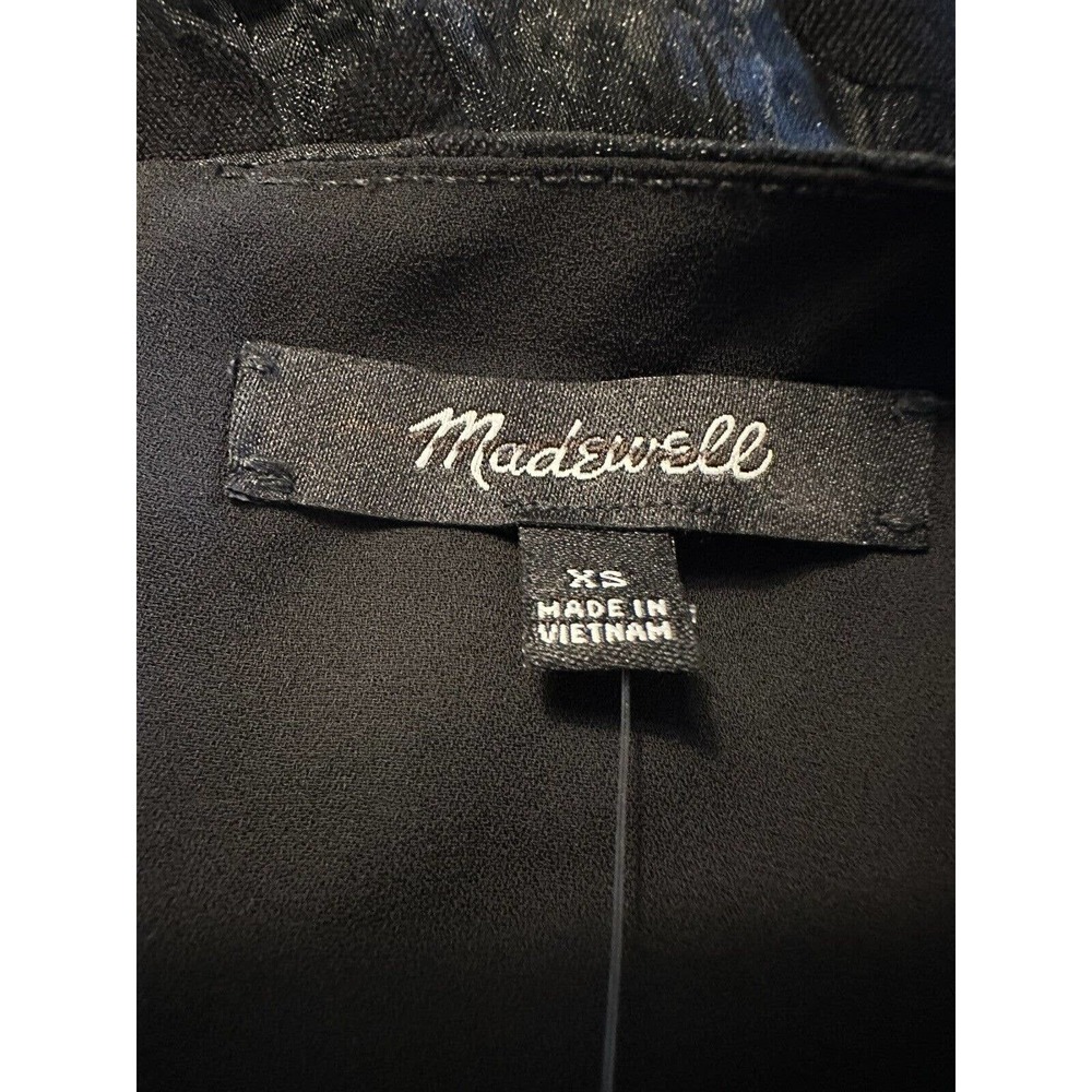 NWT Madewell Womens Puff Sleeve Pleated Mini‎ Dress XS Floral Jacquard Pockets - Picture 11 of 12